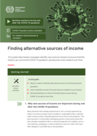 Finding alternative sources of income