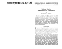 National service and contracts of employment