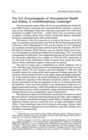 The ILO Encyclopaedia of Occupational Health and Safety: a multidisciplinary challenge