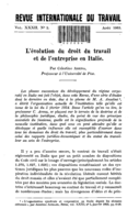 L'évolution du droit du travail et de l'entreprise en Italie
