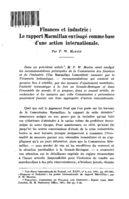 Finances et industrie: le rapport Macmillan envisagé comme base d'une action internationale