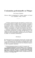 L'orientation professionnelle en Pologne