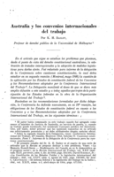 Australia y los convenios internacionales del trabajo
