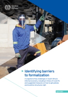 Identifying barriers to formalization: a snapshot of key challenges in South Africa’s informal economy, including in times of Covid-19, and suggested measures on how to get policies and incentive structures right