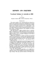 Vocational guidance in Australia in 1932