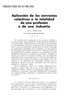 Aplicación de los convenios colectivos a la totalidad de una profesión o de una industria