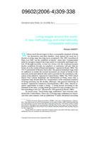Living wages around the world: a new methodology and internationally comparable estimates