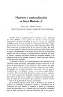 Planismo y nacionalización en Gran Bretaña: I