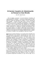El servicio consultivo de administración de personal en Gran Bretaña