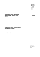 Employment policy implementation mechanisms in Brazil