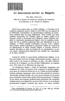 Le mouvement ouvrier en Bulgarie