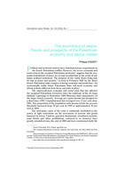 The economics of peace: trends and prospects of the Palestinian economy and labour market