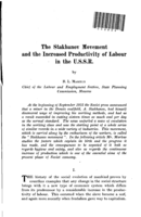 The Stakhanov movement and the increased productivity of labour in the U.S.S.R.