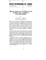 Algunos aspectos de la política social Alemana bajo el Régimen Nacional-Socialista