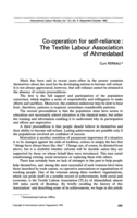 Co-operation for self-reliance: the Textile Labour Association of Ahmedabad