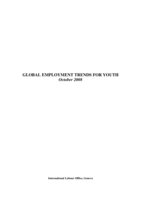 Global employment trends for youth: October 2008