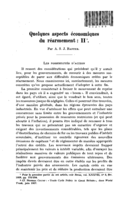 Quelques aspects économiques du réarmement: II