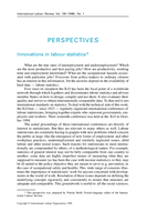 Innovations in labour statistics