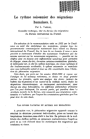 Le rythme saisonnier des migrations humaines: I