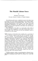 The finnish labour force
