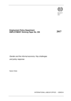 Gender and the informal economy: key challenges and policy response
