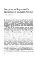 Les grèves au Royaume-Uni: statistiques et tendances récentes