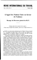 L'appel des Nations Unies en faveur de l'enfance: message du Directeur général du B.I.T.