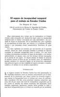 El seguro de incapacidad temporal para el trabajo en Estados Unidos