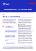 La COVID-19 y los servicios públicos