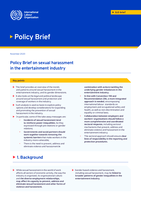 Policy brief on sexual harassment in the entertainment industry