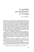 La igualdad de remuneración en Noruega