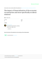 The impact of financialisation of the economy on enterprises and more specifically on labour relations