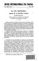 La crise charbonnière: aperçu de la littérature récente