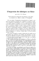 L'inspection des fabriques en Chine