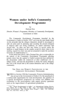 Women under India's community development programme