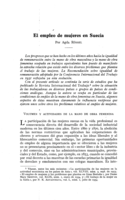 El empleo de mujeres en Suecia
