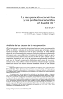 La recuperación económica y los problemas laborales en Suecia: II