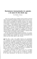 Movimientos internacionales de capitales y de mano de obra desde 1945
