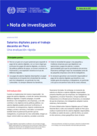 Salarios digitales para el trabajo decente en Perú: una evaluación rápida