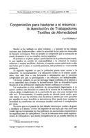 Cooperación para bastarse a sí mismos: la Asociación de Trabajadores Textiles de Ahmedabad