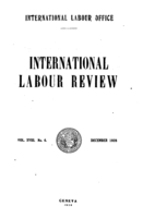 Economic questions and the International Labour Organisation