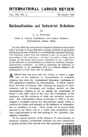 Rationalisation and industrial relations