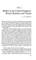 Strikes in the United Kingdom: recent statistics and trends