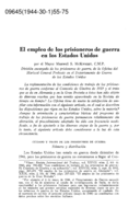 El empleo de los prisioneros de guerra en los Estados Unidos