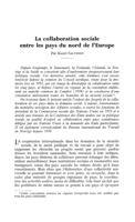 La collaboration sociale entre les pays du nord de l'Europe