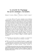 La sécurité de l'équipage du navire atomique « Savannah »