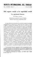 Del seguro social a la seguridad social: la experiencia francesa