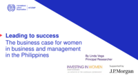 Leading to success: the business case for women in business and management in the Philippines