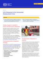 ILO’s response to the Venezuelan displacement crisis
