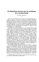 El sindicalismo francés ante los problemas de la productividad